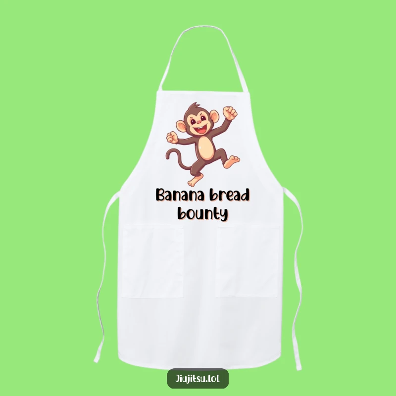 Funny Monkey Sparring Apron: Kitchen Mischief, Perfect Chef's Gag Gift!