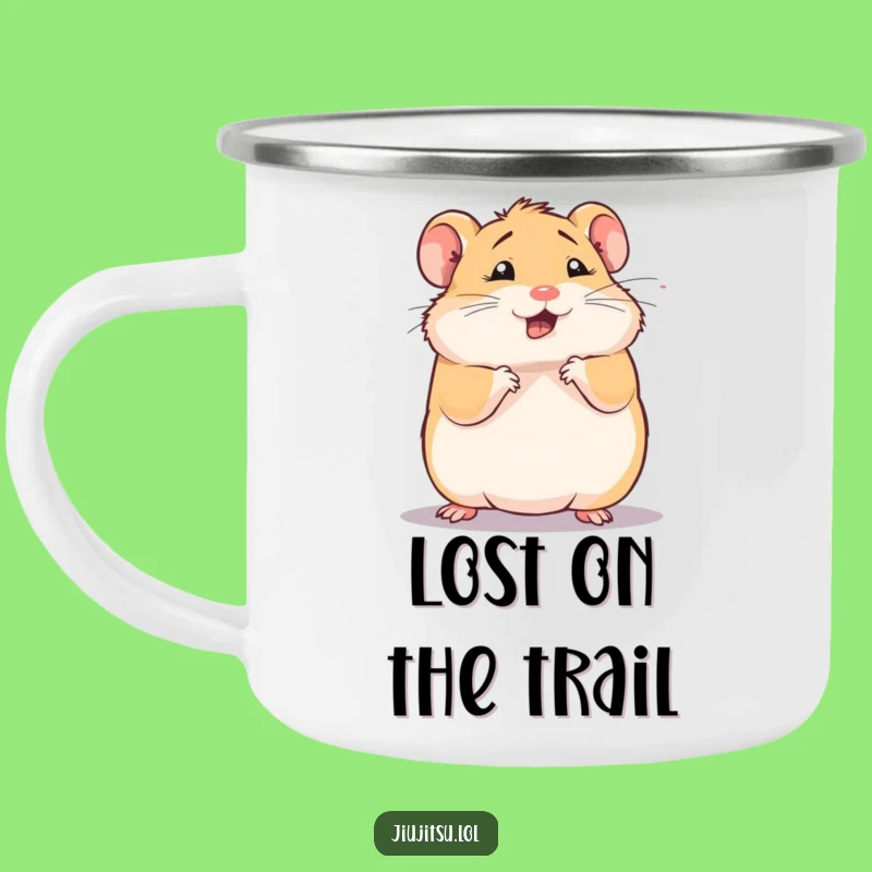 Funny Hamster Adventure Mug: Hilarious Campfire Survival Gift!