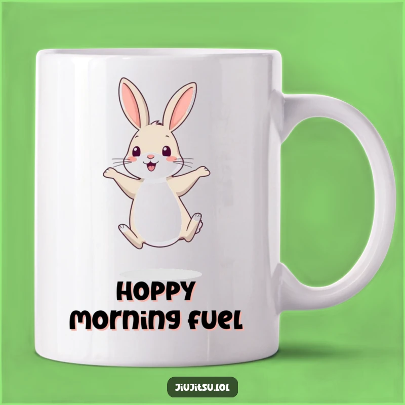 Funny Shy Rabbit Retreat Mug: Timid Animal Gift for Coffee & Tea Lovers