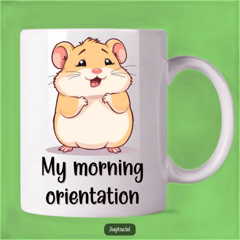 Funny Hamster Roll Mug: A Hilarious Gift for Dizzy but Determined Souls!