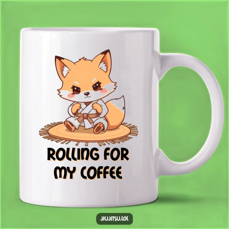 Funny Determined Fox Judo Mug - Perfect Humorous Gift for Grapplers