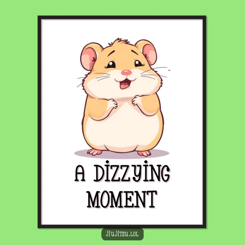 Funny Hamster Roll Digital Art: Hilarious Printable for Instant Whimsy!