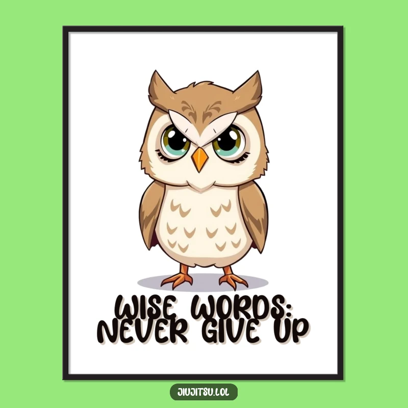 Free Printable Owl Wall Art: Funny Takedown Stoic Decor Downloadable Gift