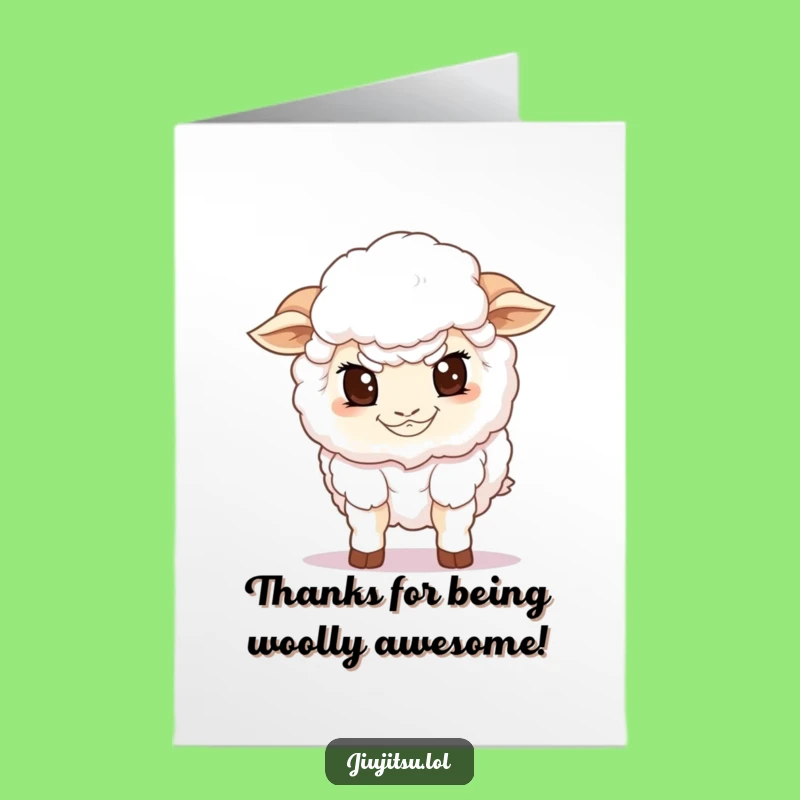 Free Printable Thank You Card: Guarding Sheep Thank You Downloadable Gift