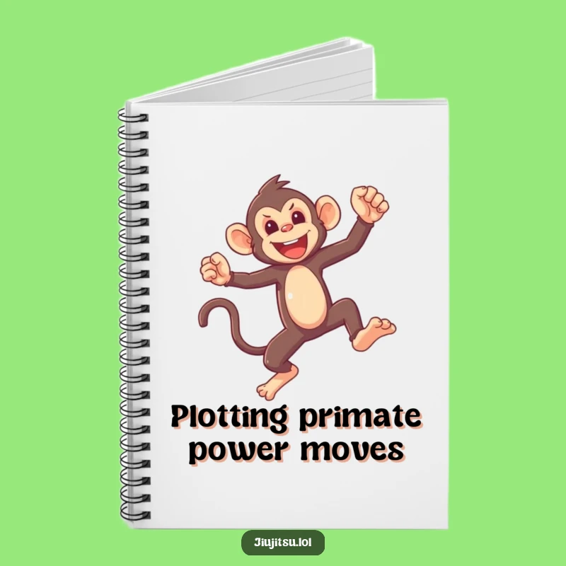 Funny Monkey Sparring Notebook: Jot Down Ideas with Primate Power, Perfect Gift!