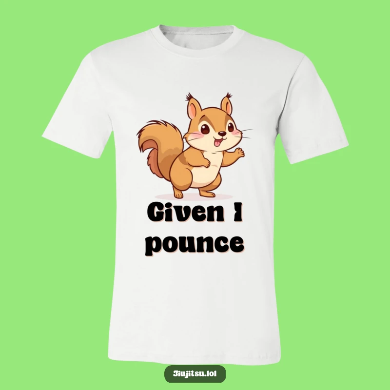 Funny Energetic Squirrel Judo T-Shirt - Humorous Active Apparel Gift