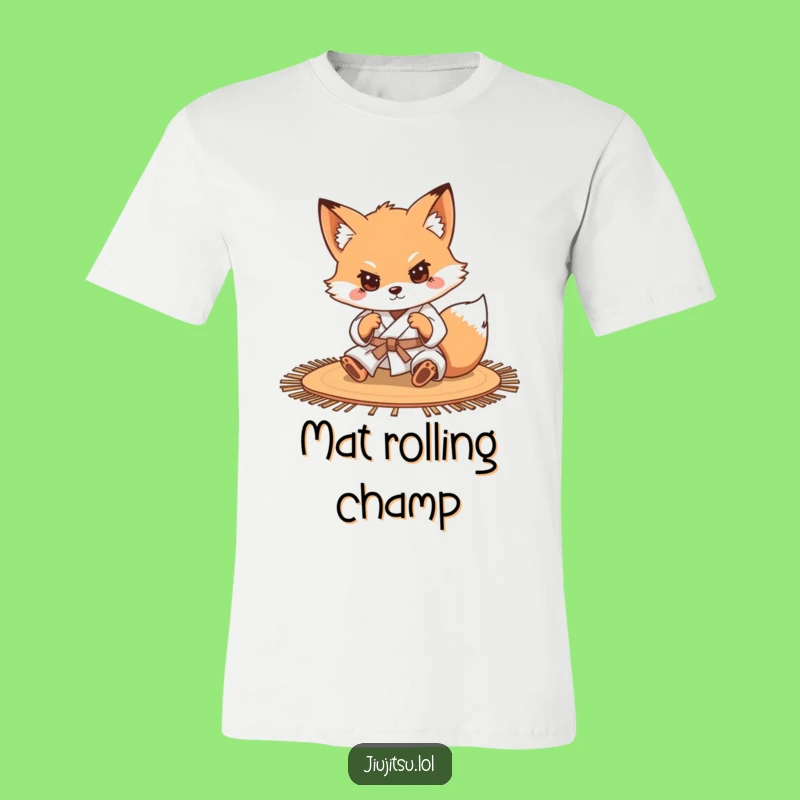 Funny Determined Fox Judo T-Shirt - Humorous Grappling Apparel Gift