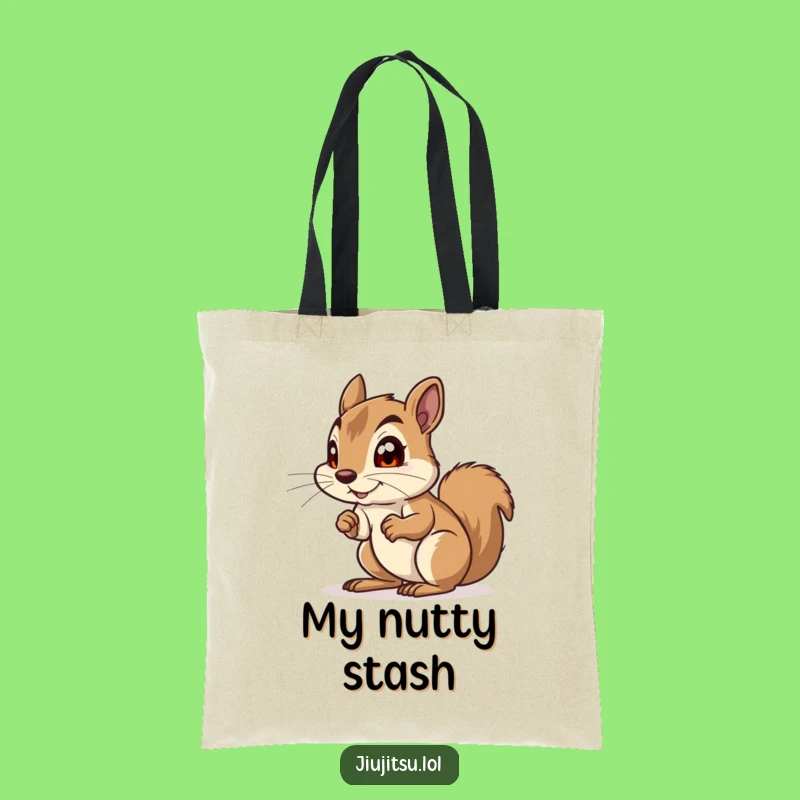 Funny Squirrel Anticipation Tote Bag: Cute Critter Accessory for Funny Gifts